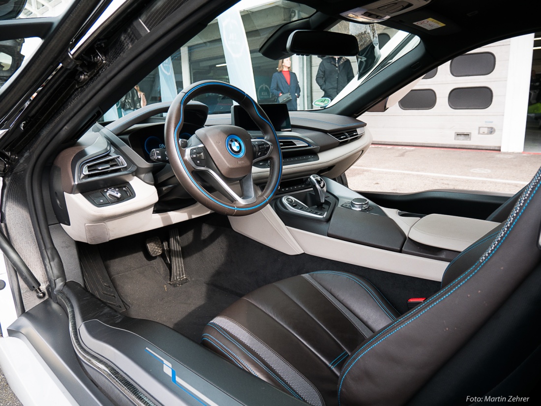 Foto: Martin Zehrer - BMW i8 von innen... Gesehen auf dem Hockenheim-Ring während des e4 Testivals... 