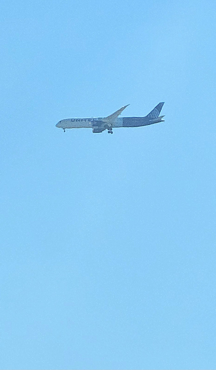 München - Flugzeug bei der Landung...