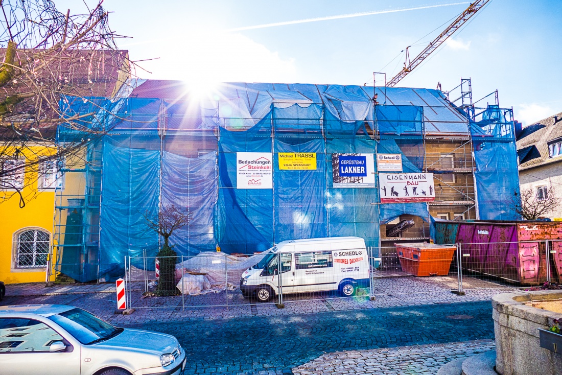 Foto: Martin Zehrer - Umbau geht voran... Kemnather Radhaus am 30. Januar 2018 