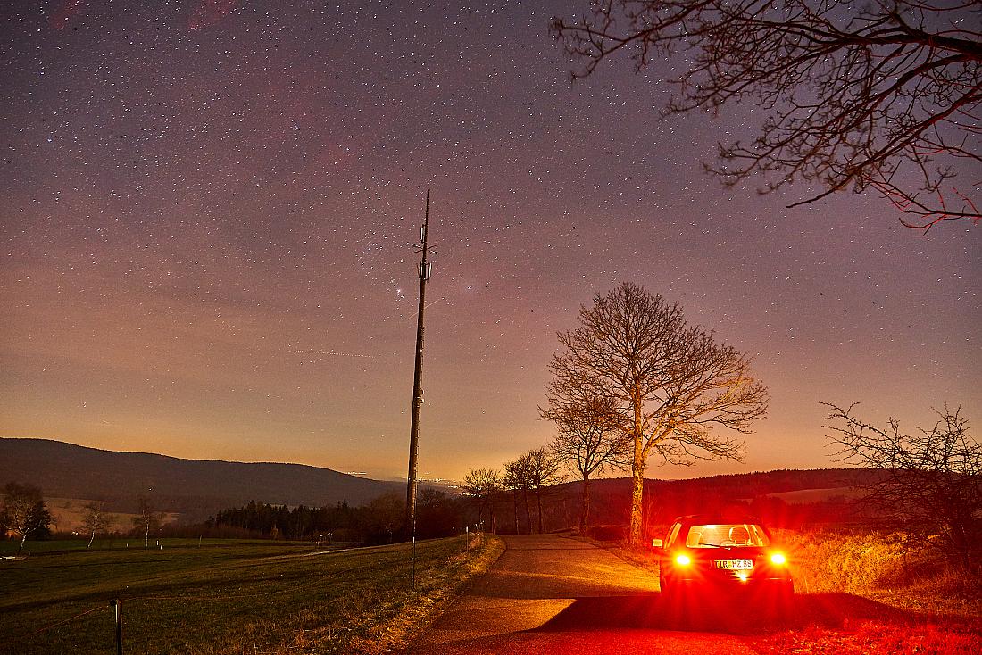 Foto: Martin Zehrer - Nachts, Blick vom Armesberg weg... ;-) 