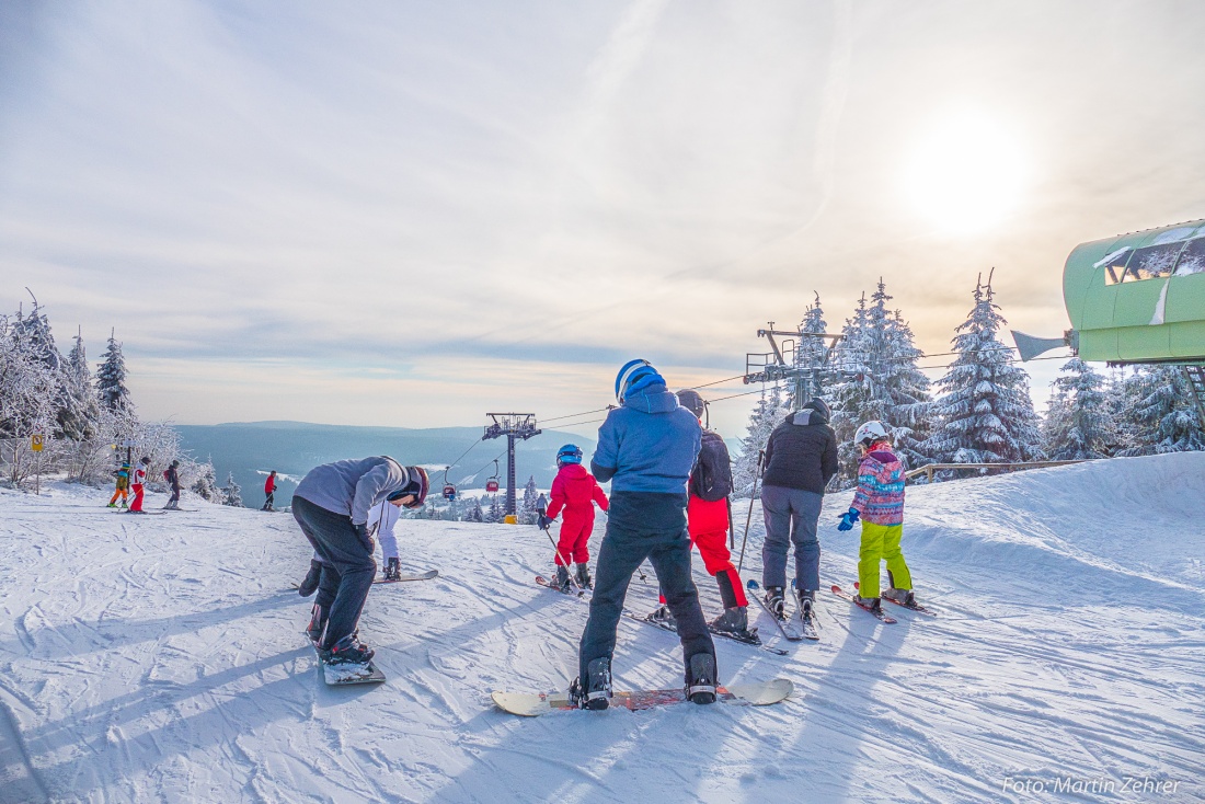 Foto: Martin Zehrer - Herrliches Wetter und beste Schneeverhältnisse am 6. Februar 2018 auf dem Ochsenkopf! 