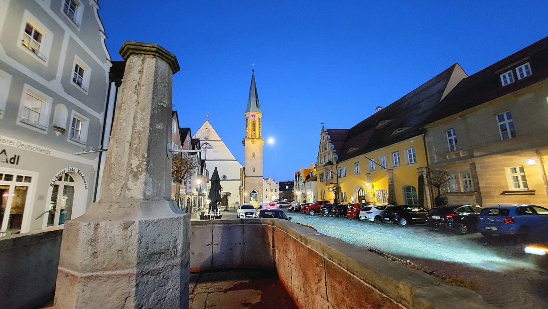 Kemnath bei Nacht und einen Tag vor Vollmond...