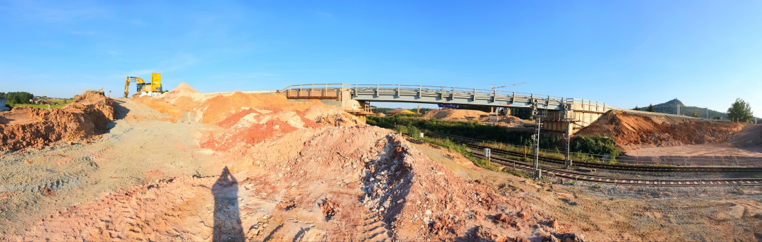 Foto: Martin Zehrer - Brückenbau zwischen Höflas und Neustadt am Kulm... 8. September 2021 