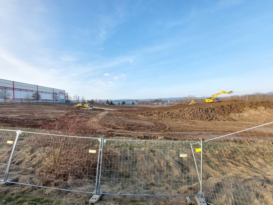 Foto: Martin Zehrer - In Kemnath wird gebaut. Eine riesige Baustelle hat sich auf dem Hegele-Gelände aufgetan.<br />
<br />
16. März 2022 