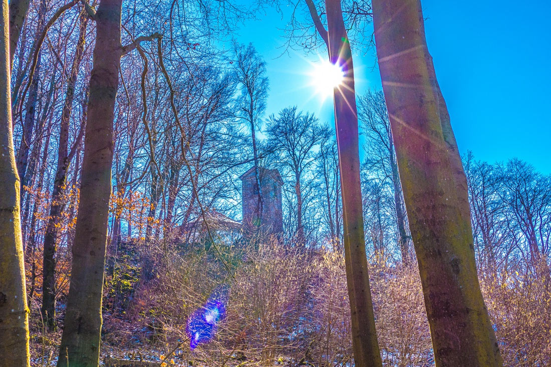 Foto: Martin Zehrer - Die Kirche auf dem armesberg mal von einer anderen Seite aus gesehen...<br />
<br />
Wandern am 7. März 2021 