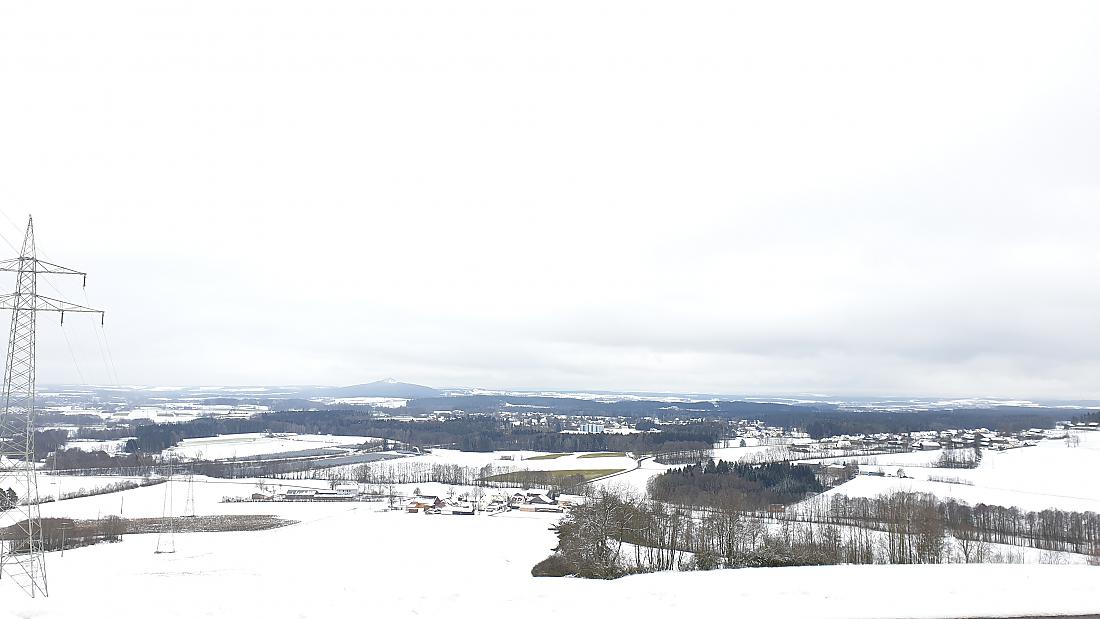 Foto: Martin Zehrer - 6. Januar 2021 - Winterlandschaft zwischen Babilon und Rauher Kulm... 