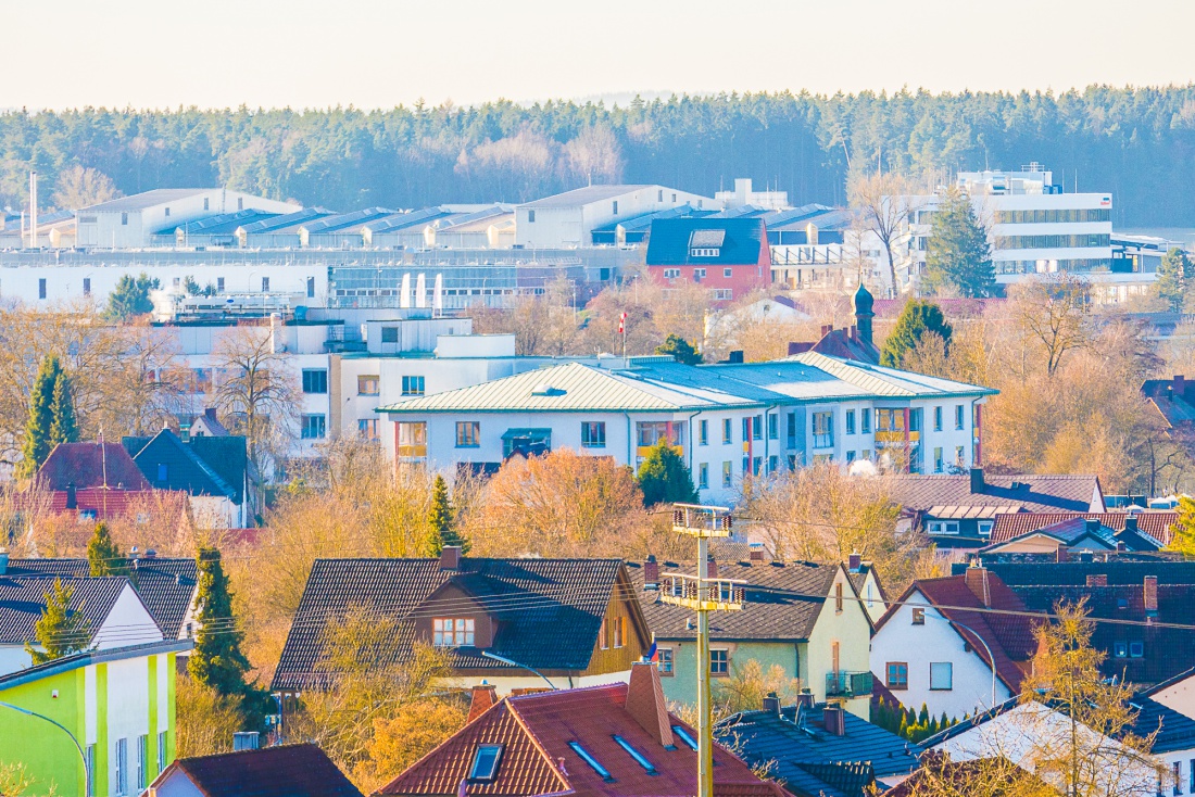 Foto: Martin Zehrer - Hier gut zu erkennen, das kemnather Krankenhaus! 