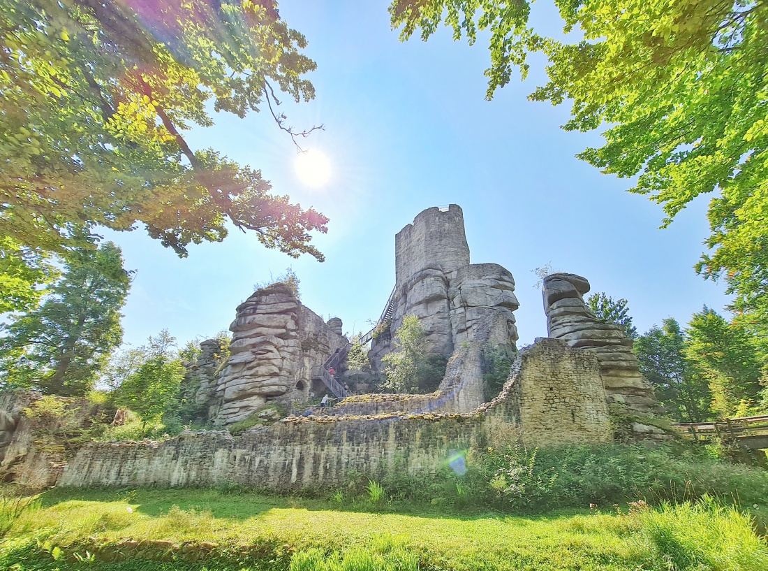 Foto: Jennifer Müller - Wanderung vom Marktredwitzer Haus durch den Steinwald zur Burgruine Weißenstein. 