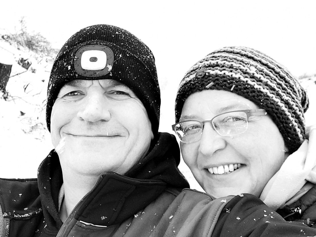 Foto: Martin Zehrer - Mit Jennifer Müller :-)<br />
Gestern ca. 6 Kilometer Schnee-Wandern, heute ca. 6,5 Kilometer Schnee-Wandern bei ziemlichen Schnee-Gestöber und anschließend lustige, nette Sch 