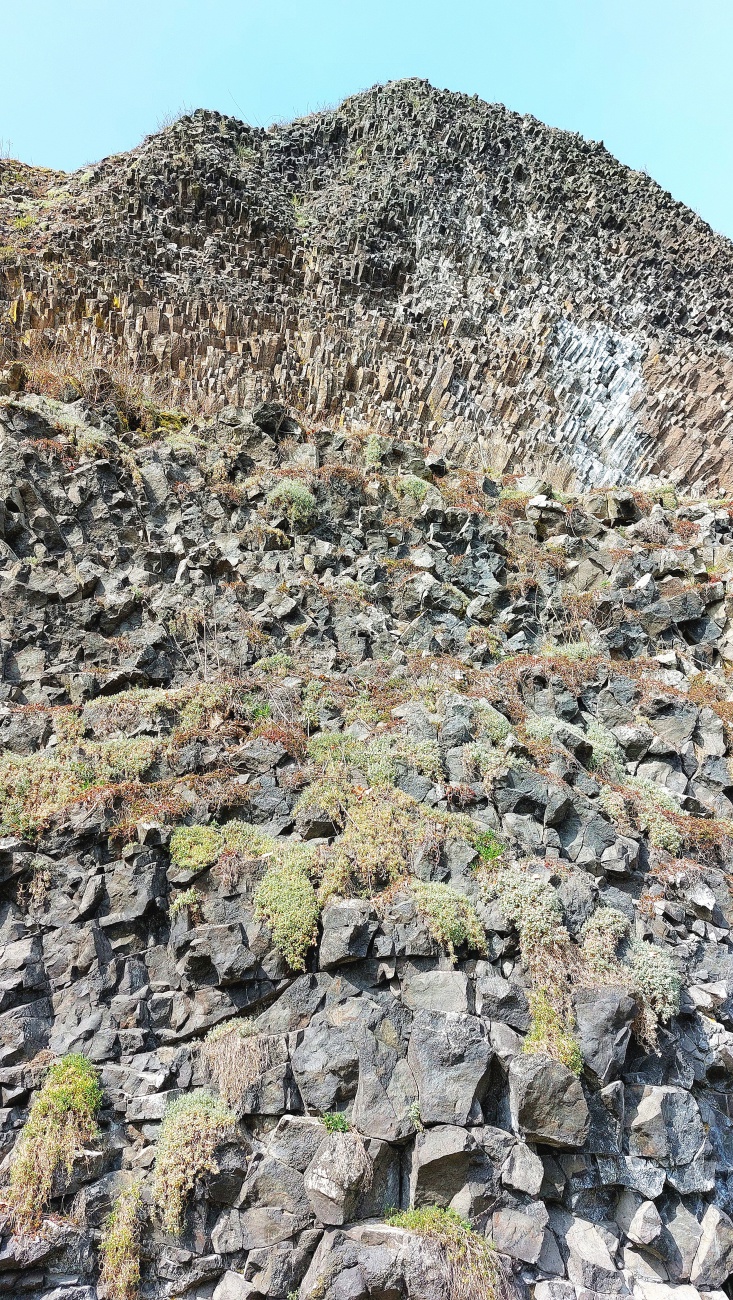 Alles Basalt-Steine am Vulkankegel in Parkstein...