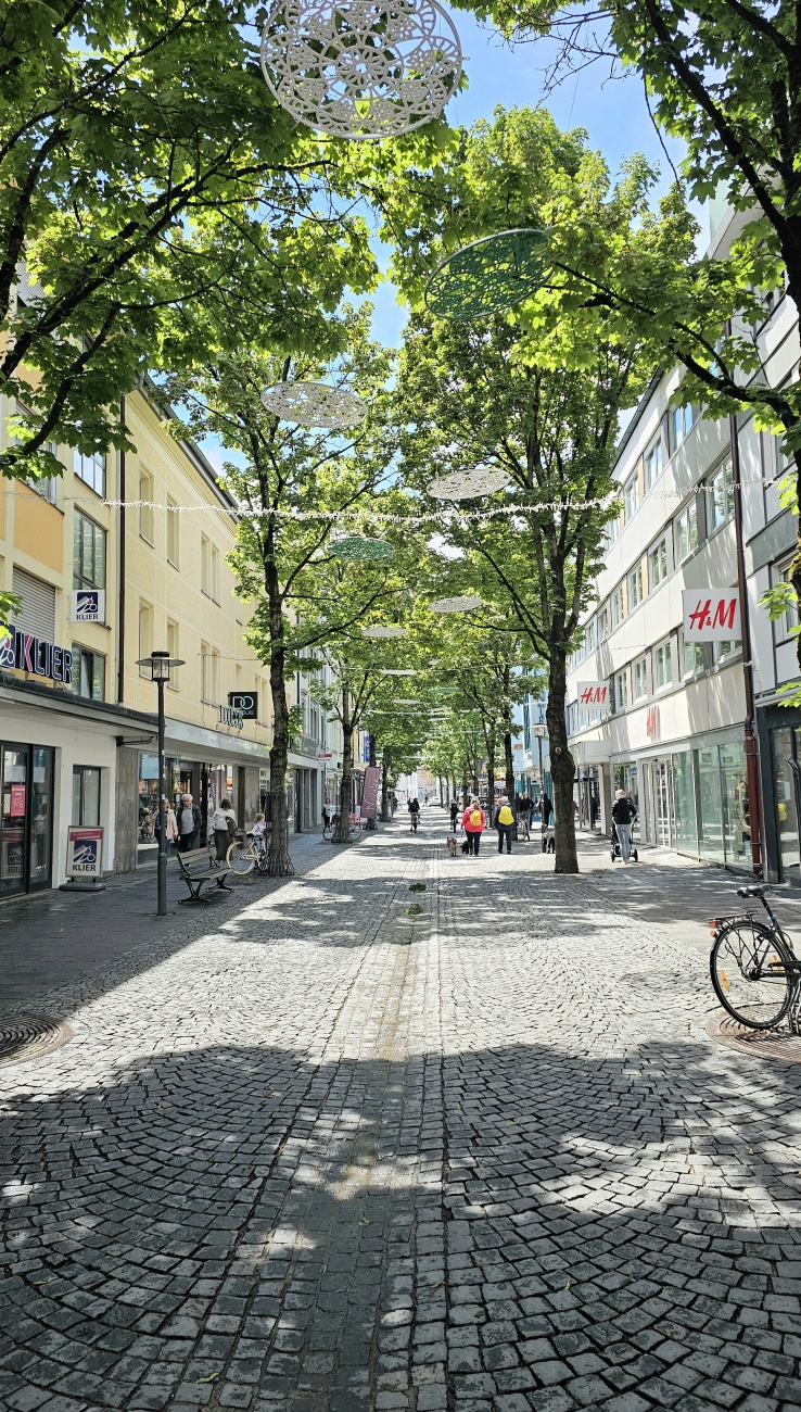 Fußgänger-Zone in Weiden