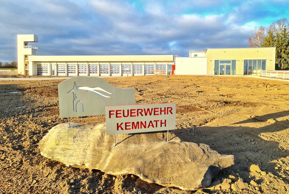 Das neue große Feuerwehrhaus von Kemnath. 