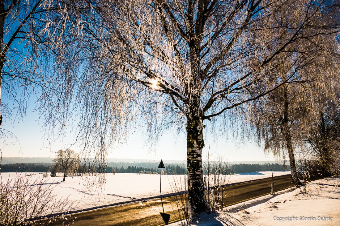 Foto: Martin Zehrer - Landstraße bei Ebnath - Wie aus alten Zeiten... einfach unglaublich!<br />
<br />
19. Januar 2016 