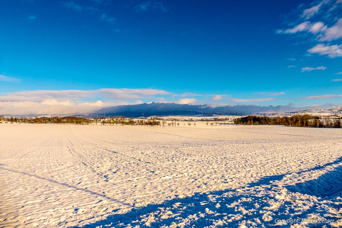 Foto: Martin Zehrer - Von Kemnath in Richtung Kulmain - Schnee am 13. Januar 2016 