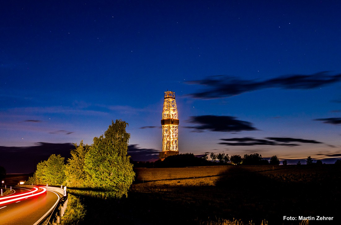 Foto: Martin Zehrer - Der Bohrturm von Windischeschenbach.9101 Meter tief wurde hier in die Erde gebohrt. Das Kontinentale Tiefbohrprogramm der Bundesrepublik Deutschland (KTB) war ein in den  