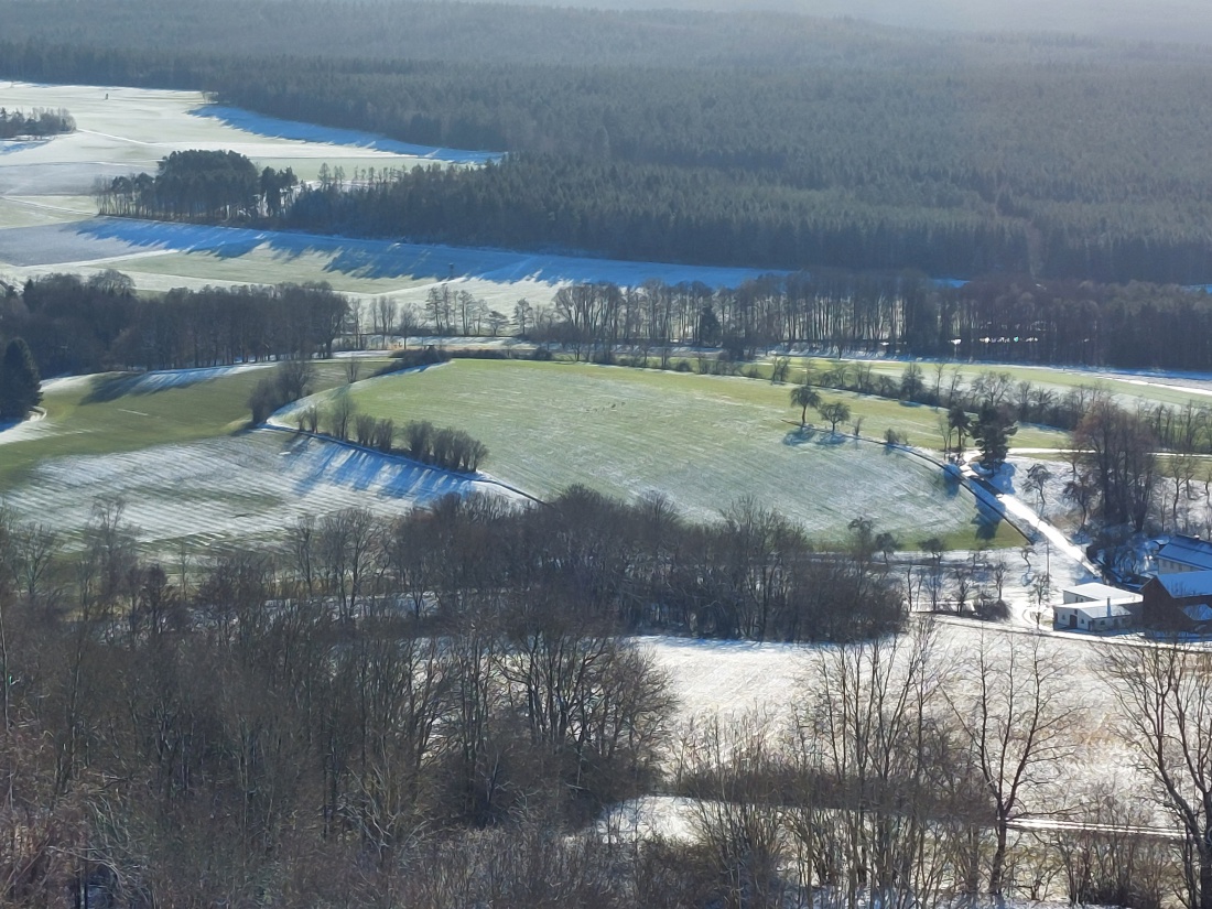 Foto: Martin Zehrer - Wandern zum waldecker Schlossberg. Herrliches Winterwetter... 