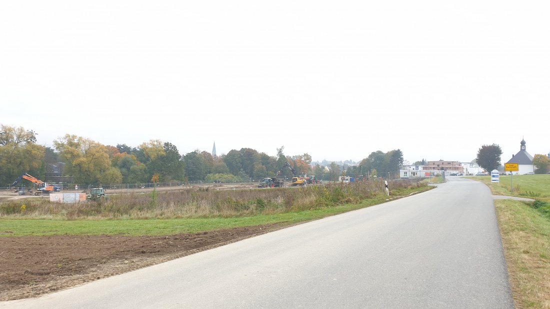 Foto: Martin Zehrer - Die Baustelle der neuen Realschule in Kemnath. 