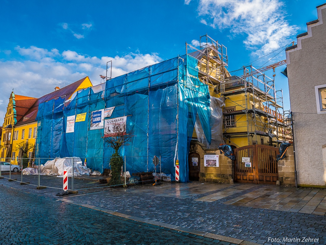 Foto: Martin Zehrer - Das Rathaus von Kemnath wir renoviert - 3. Januar 2018 