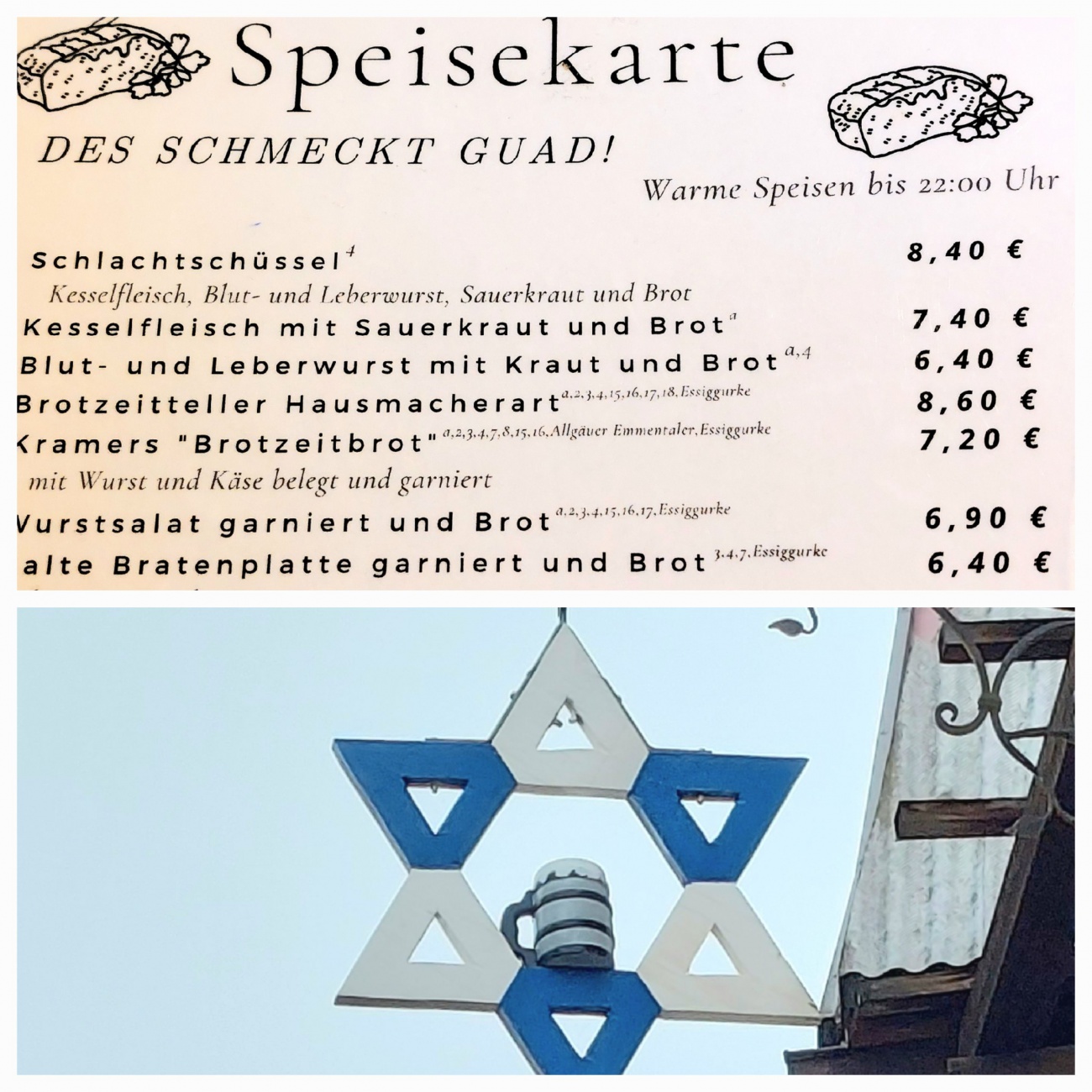 Beim Kramer-Zoigl in Falkenberg...

Preise und Essen wie früher!