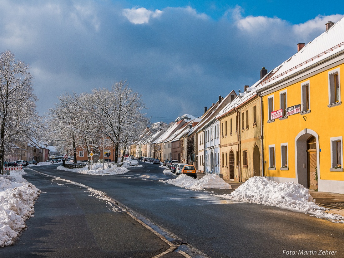 Foto: Martin Zehrer - Stadtplatz von Neustadt am Kulm im Winter, am 21. Januar 2018! 