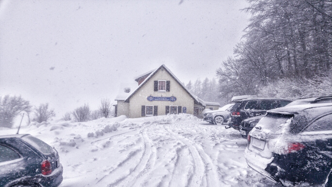 Foto: Martin Zehrer - Tatsächlich habens mehrere Besucher auf den Armesberg geschafft. Winter am Berg, 3. Februar 2019 