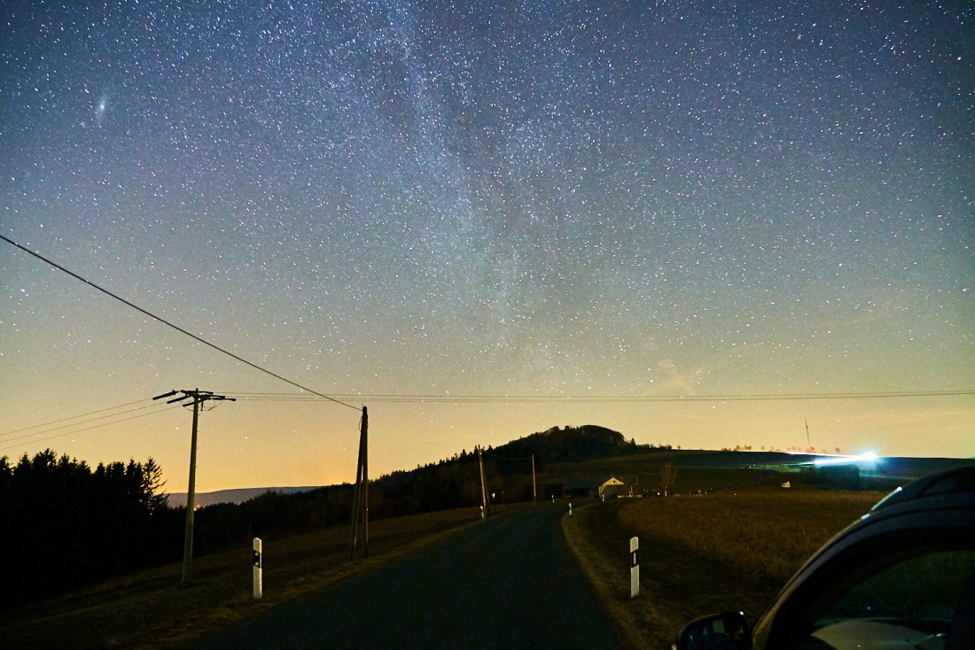 Foto: Martin Zehrer - Traumhafte Träumereien ;-) Sternenmeer übern Armesberg in einer kühlen März-Nacht...<br />
<br />
 