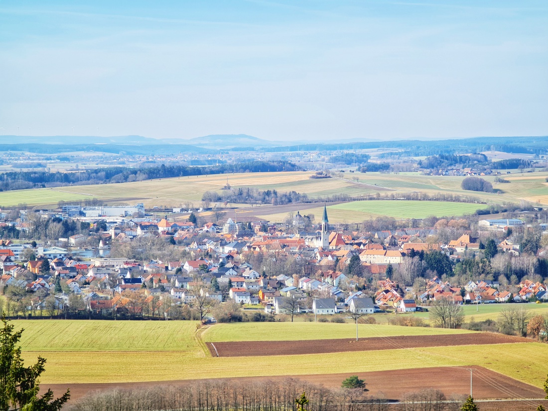 Foto: Jennifer Müller - Kemnath vom Anzenstein aus fotografiert. 