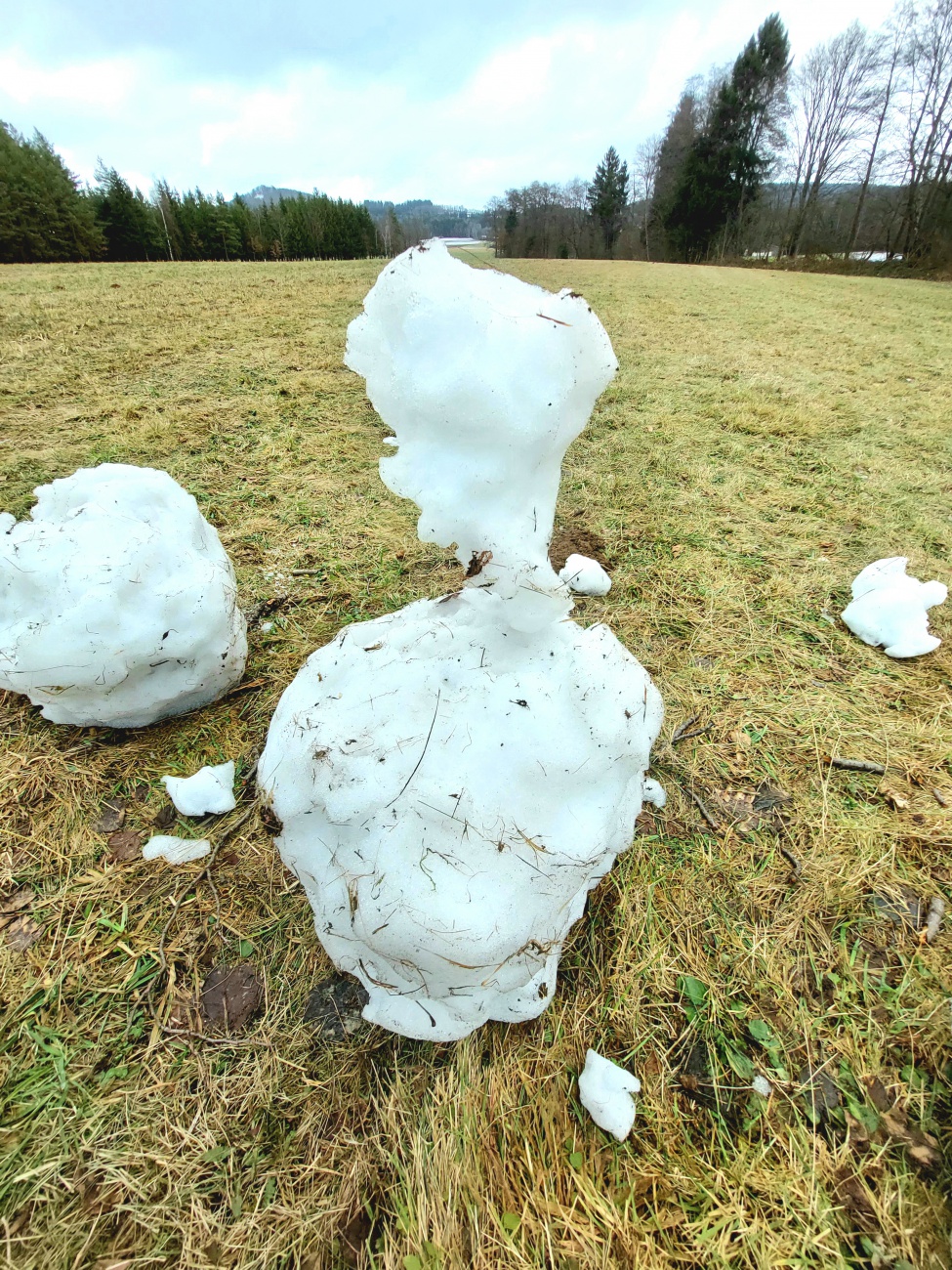 Foto: Martin Zehrer - Schnee-Kunst weicht dem Frühling...  