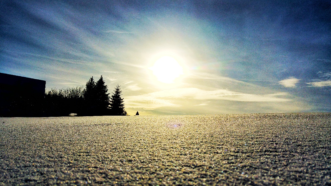 Foto: Jennifer Müller - Strahlender Sonnenschein über Godas und dem kemnather Land. 20.01.2021 