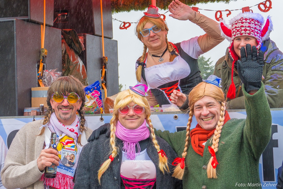 Foto: Martin Zehrer - Gaudi, Gaudi, Gaudi!!! Faschingszug des WCV durch Waldeck am 11. Februar 2018! 