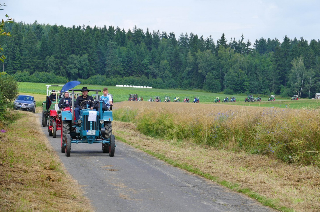 Foto: Martin Zehrer - Traktortreffen 2016 in Oberwappenöst<br />
Trotz Regen am Vormittag kamen an diesem Sonntag ca. 120 Oldtimer-Bulldogs und unzählige Besucher. Zum Mittag hin klarte das Wetter  