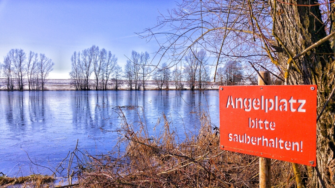 Foto: Martin Zehrer - Am kulmainer Stausee... Die vergangene Nacht hatte es ca. minus 8 Grad, das Wetter heute ist gigantisch. <br />
Wer hier her kommt, erlebt ein kleines Stückchen Paradies.<br />
Es  