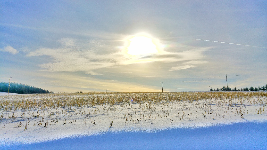 Foto: Jennifer Müller - Strahlender Sonnenschein über Godas und dem kemnather Land. 20.01.2021 