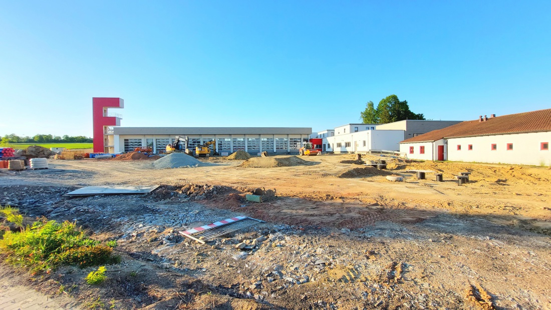 Foto: Martin Zehrer - Die Baustelle der FFW Kemnath. <br />
 