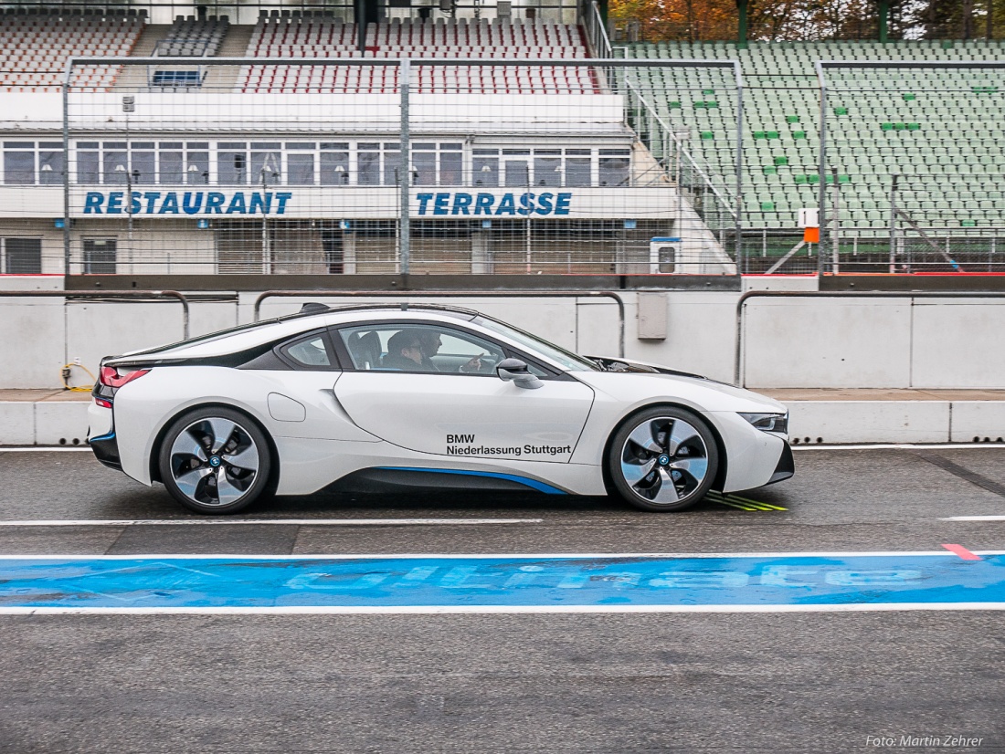 Foto: Martin Zehrer - Event am 27. Oktober 2018 - e4testival auf dem Hockenheim-Ring... Eine Testrunde mit dem BMW i8. 