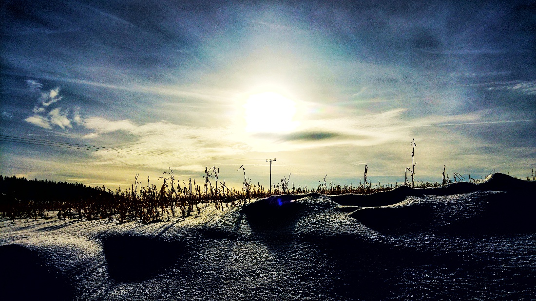 Foto: Jennifer Müller - Strahlender Sonnenschein über Godas und dem kemnather Land. 20.01.2021 