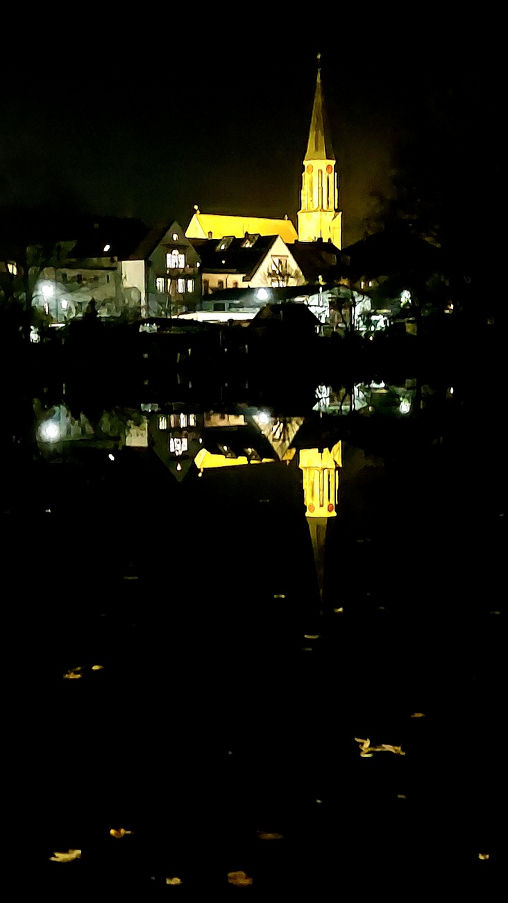 Foto: Martin Zehrer - Spiegel-Bildnisse am kemnather Stadtweiher... 