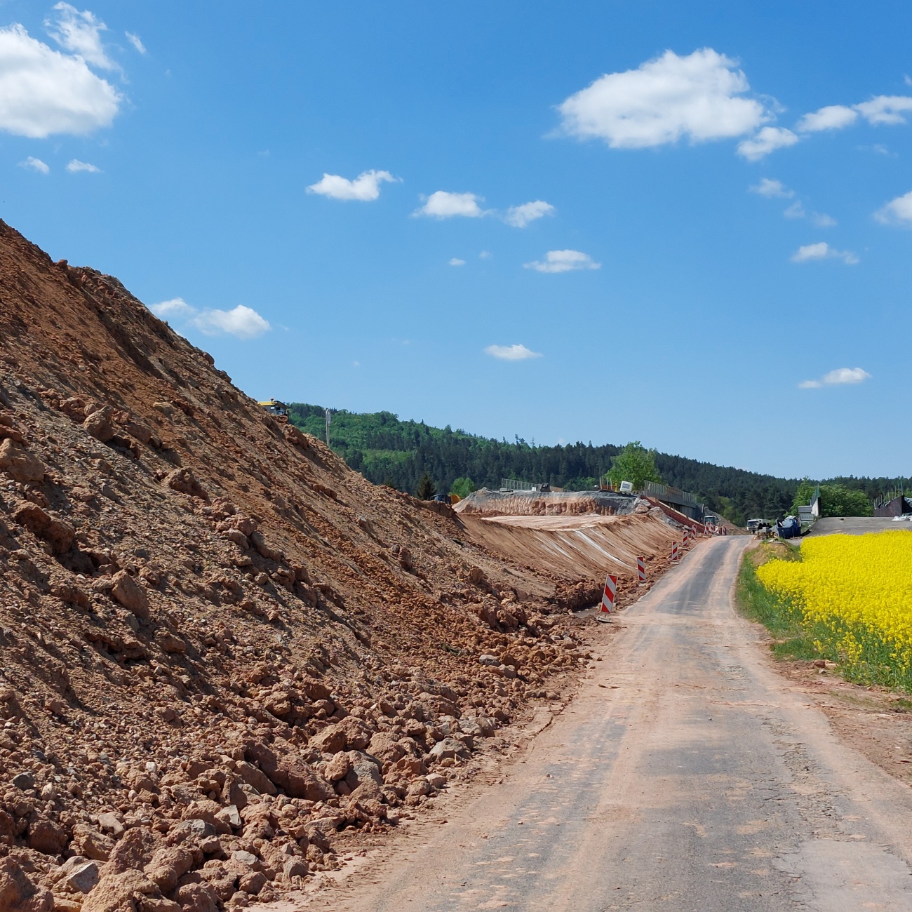 Foto: Martin Zehrer - Die Brücken-Baustelle zwischen Höflas und Neustadt am Kulm  