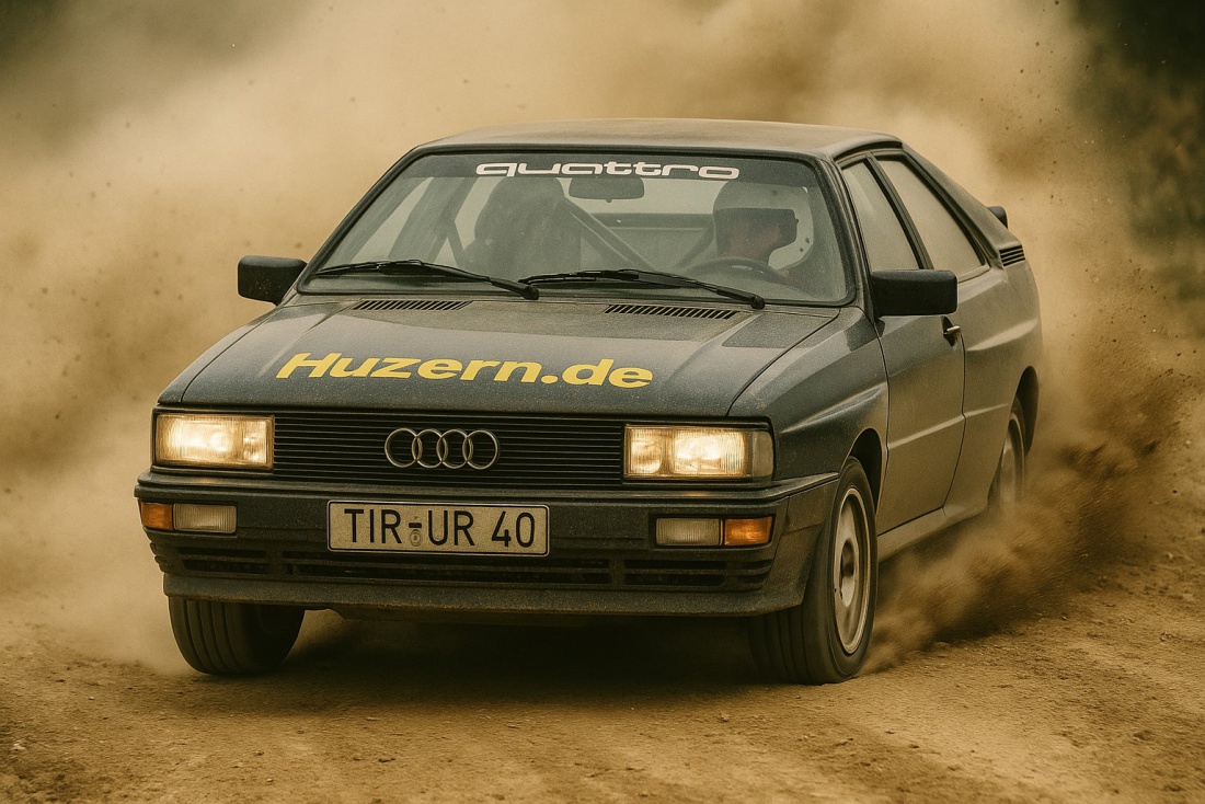 Foto: Martin Zehrer - URQUATTRO - Da staubts gewaltig... aber dieses Bild birgt ein großes Geheimnis! ;-) 