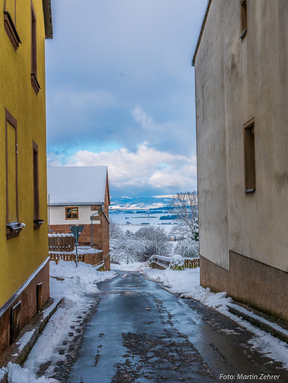 Foto: Martin Zehrer - Herrliche Gassen und Winkel in Neustadt am Kulm. Selbst im Winter interessant... 