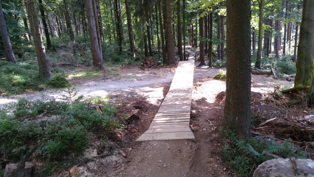 Foto: Martin Zehrer - E-biken am Ochsenkopf...<br />
<br />
Vorsicht, sieht von oben aus wie ein Steeg zum drüberfahren ;-) 