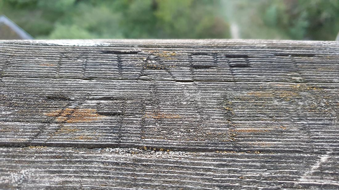 Foto: Martin Zehrer - Hinterlassenschaften an dem Aussichtsturm auf der Hohenmirsberger Platte... 