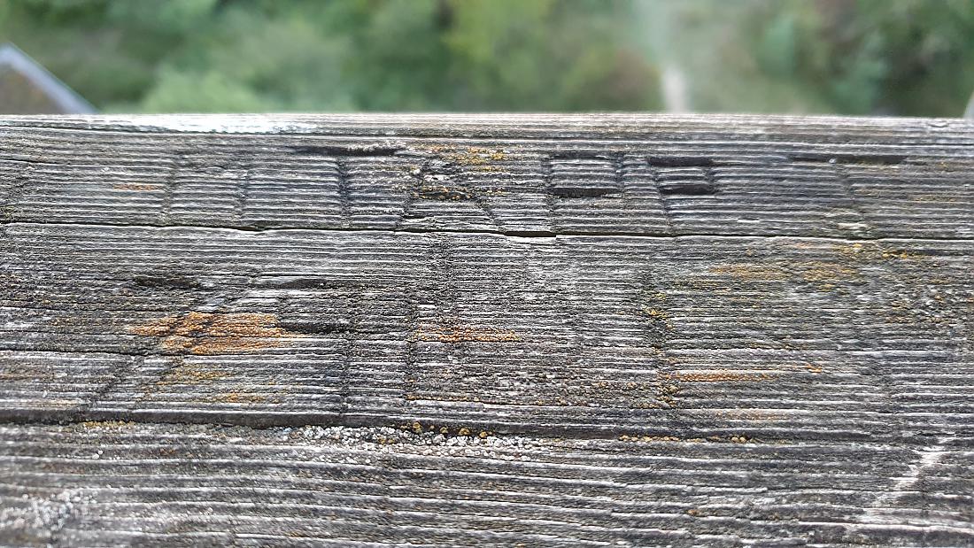 Foto: Martin Zehrer - Hinterlassenschaften an dem Aussichtsturm auf der Hohenmirsberger Platte... 