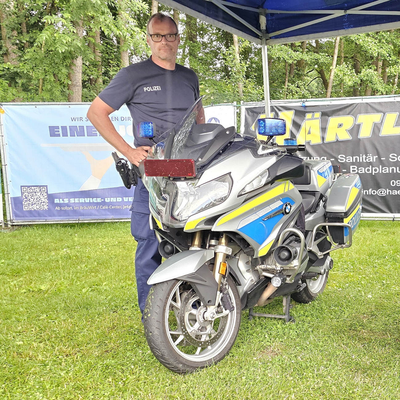 Ausstellung der Polizei bei den Motorradfreunden GFP Erbendorf Rock’n’Ride Spendenfestival