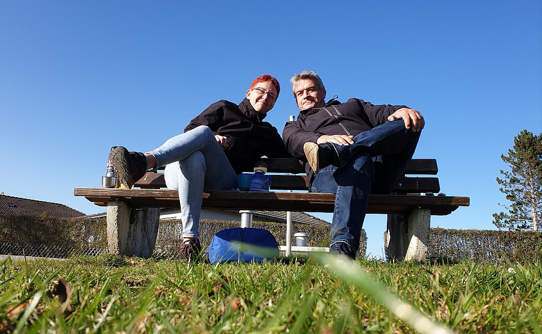 Foto: Martin Zehrer - Hammer-Wetter am 7. November 2020<br />
<br />
Die Wanderung ging von Godas nach Waldeck, von dort quer durch den Wald hinauf zum Zisslar-Hut bei Zwergau und dann wieder nach Godas 