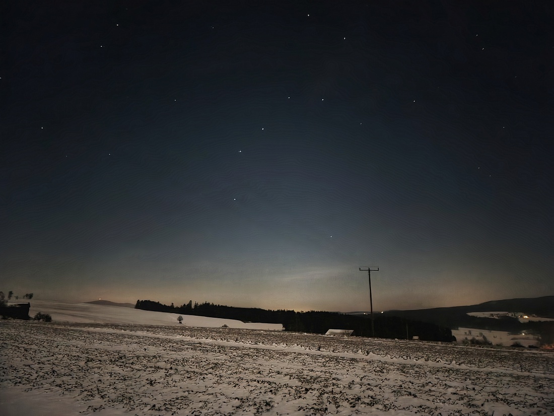 Foto: Martin Zehrer - Der große Wagen über Godas. Eine herrliche Nacht mit bitterkalter, klarer Luft und wunderschönem Firmament.  