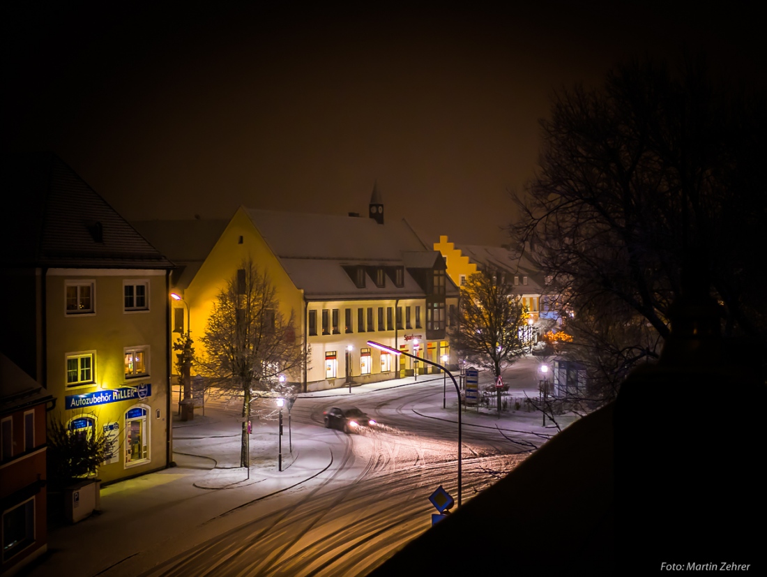 Foto: Martin Zehrer - 29. Dezember 2018 - Schnee am späten Nachmittag bzw. in die Nacht hinein...  