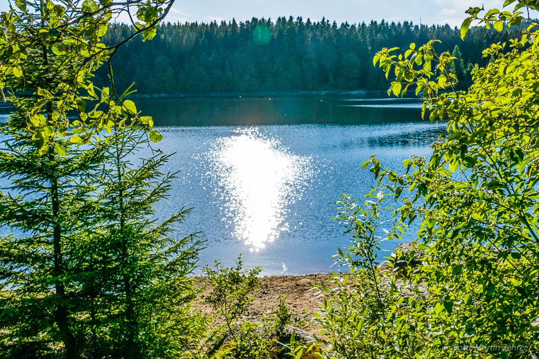 Foto: Martin Zehrer - Geblendet vor Licht! Das Licht der Sonne glitzert auf dem Fichtelsee... Zum Träumen... 