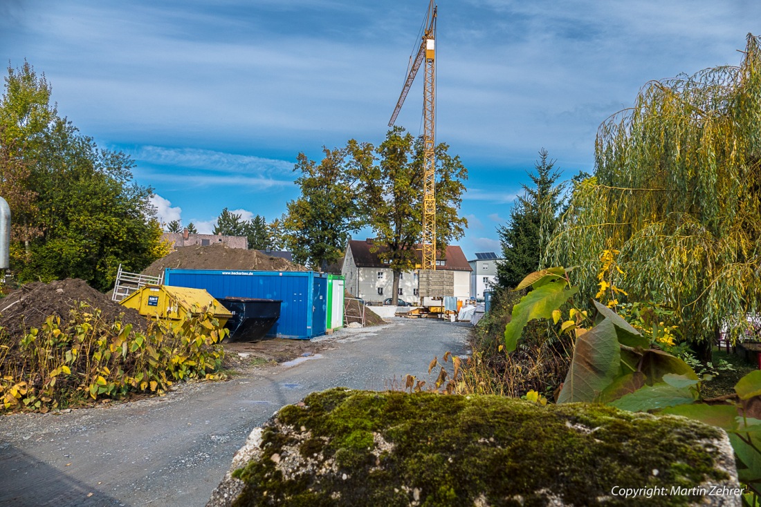 Foto: Martin Zehrer - Baustelle an der Wunsiedler Straße in Kemnath am 23.10.2016 