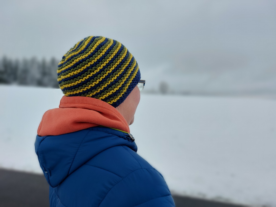 Foto: Martin Zehrer - Frühlingswanderung von Frankenreuth aus hoch nach Ölbrunn zum Scherm bzw. Zur Schönen Aussicht.<br />
Das Wetter war durchwachsen.<br />
Ca. 7 cm Schnee.<br />
Beim Rauflaufen, Bewölkt, 